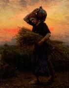 Jules Breton Dawn oil